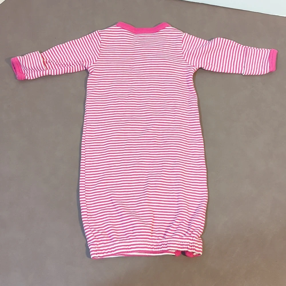 Touched by Nature Sleep Sack 0-6 months 100% Organic Cotton Pink White Striped